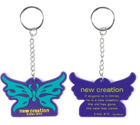 DIC KC-457 KEYRING PVC BUTTERFLY