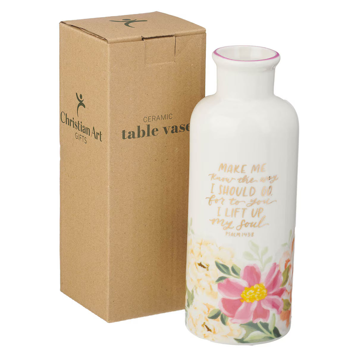 CAG HK030 TABLE VASE MAKE ME KNOW THE WAY I SHOULD GO PS. 143:8