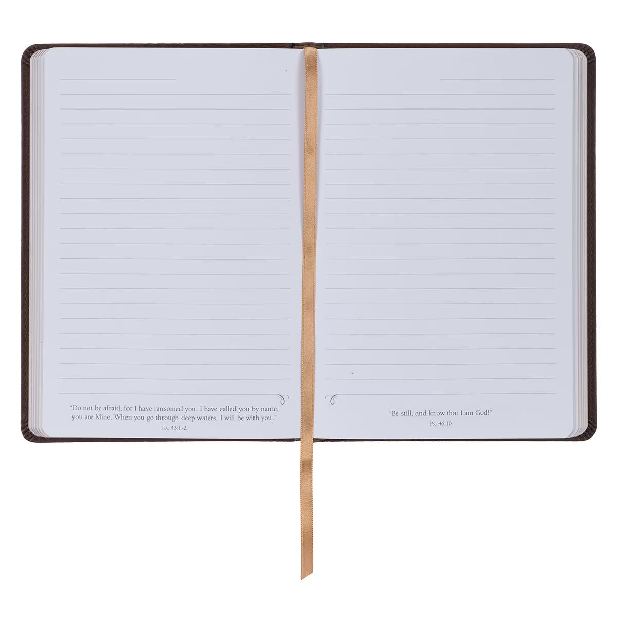 CAG JL477 JOURNAL CLASSIC BROWN MY STRENGTH & MY DEFENSE EXODUS 15:2