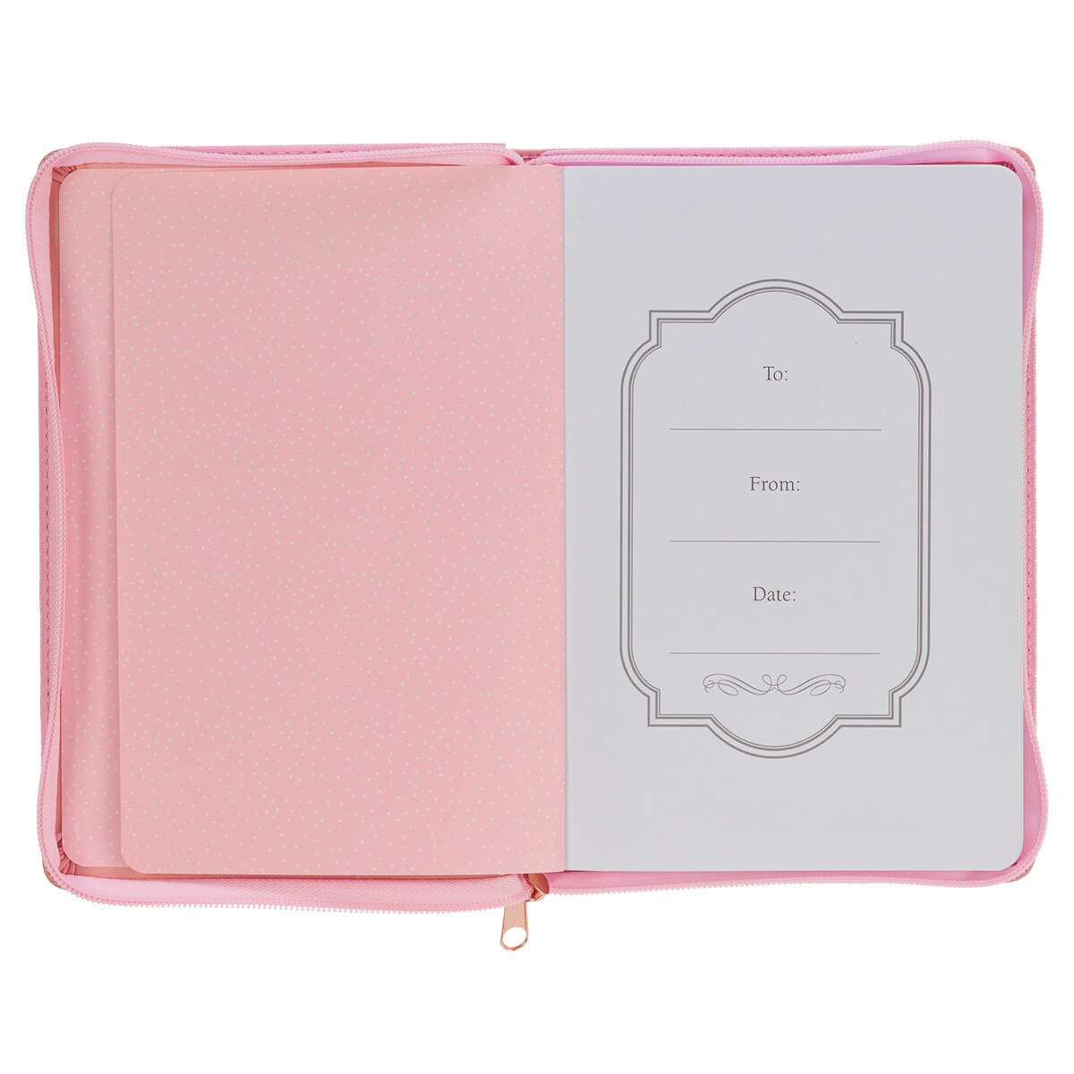 CAG JL590 JOURNAL CLASSIC ZIP PINK STRENGTH & DIGNITY PROV. 31:25