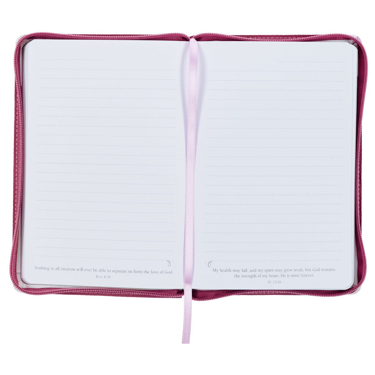 CAG JL725 JOURNAL CLASSIC ZIP PURPLE FLORAL TRUST IN THE LORD PROV. 3:5