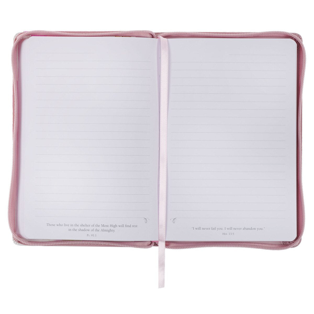 CAG JL727 JOURNAL CLASSIC ZIP PINK MY GRACE 2 COR. 12:9