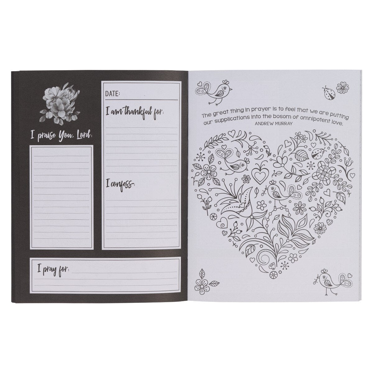 CAG JLP042 WORRY LESS, PRAY MORE PRAYER JOURNAL SC