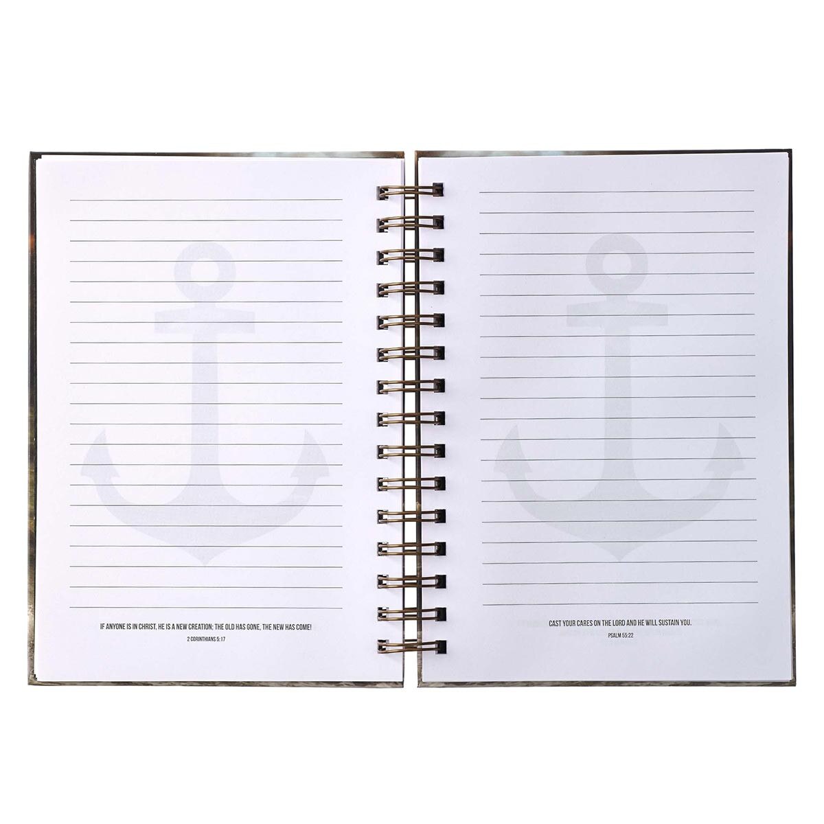 CAG JLW094 JOURNAL SPIRAL-BOUND OCEAN ANCHOR FOR THE SOUL HEB. 6:19