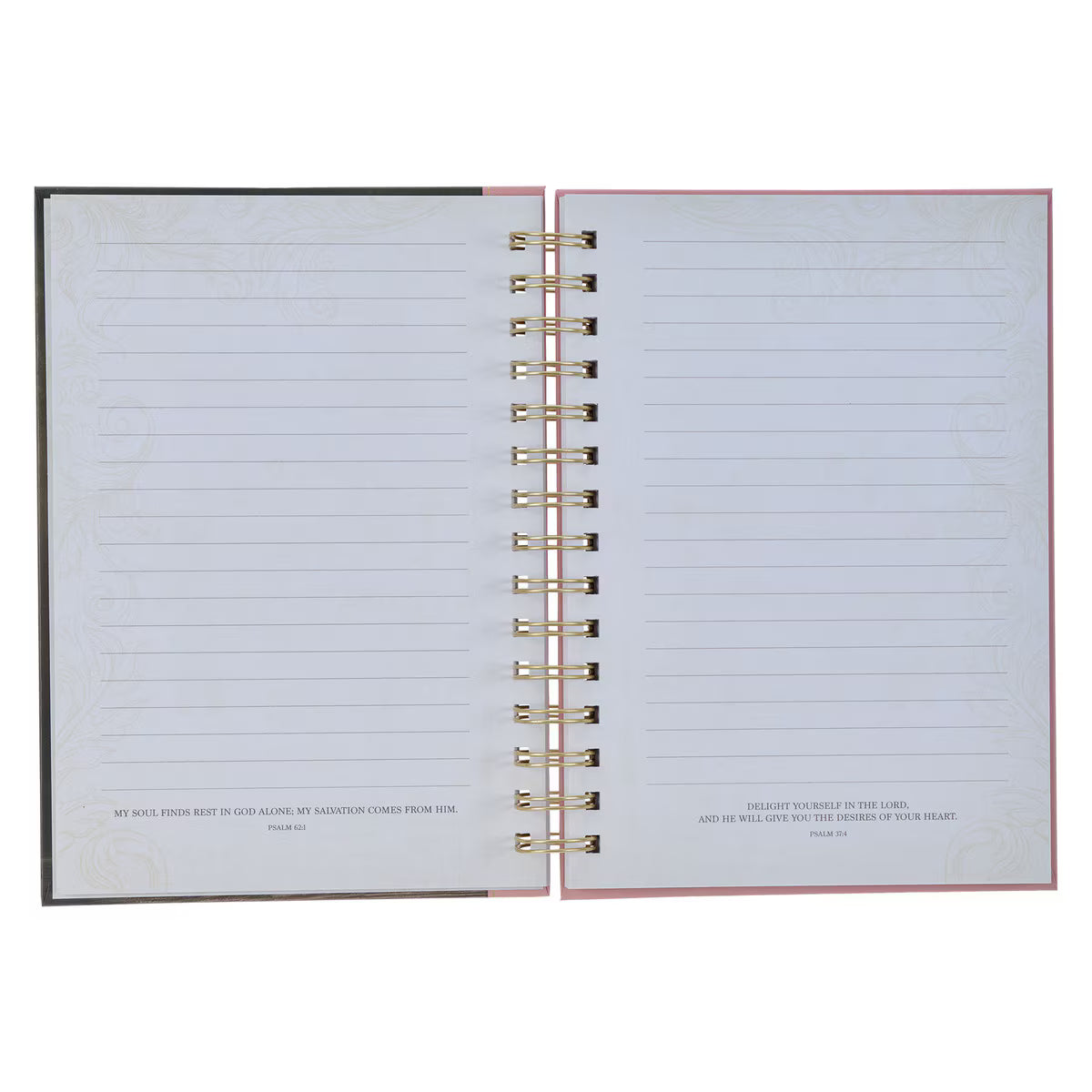 CAG JLW150 JOURNAL SPIRAL-BOUND PINK FLORAL EVERYTHING THROUGH CHRIST PHIL. 4:13