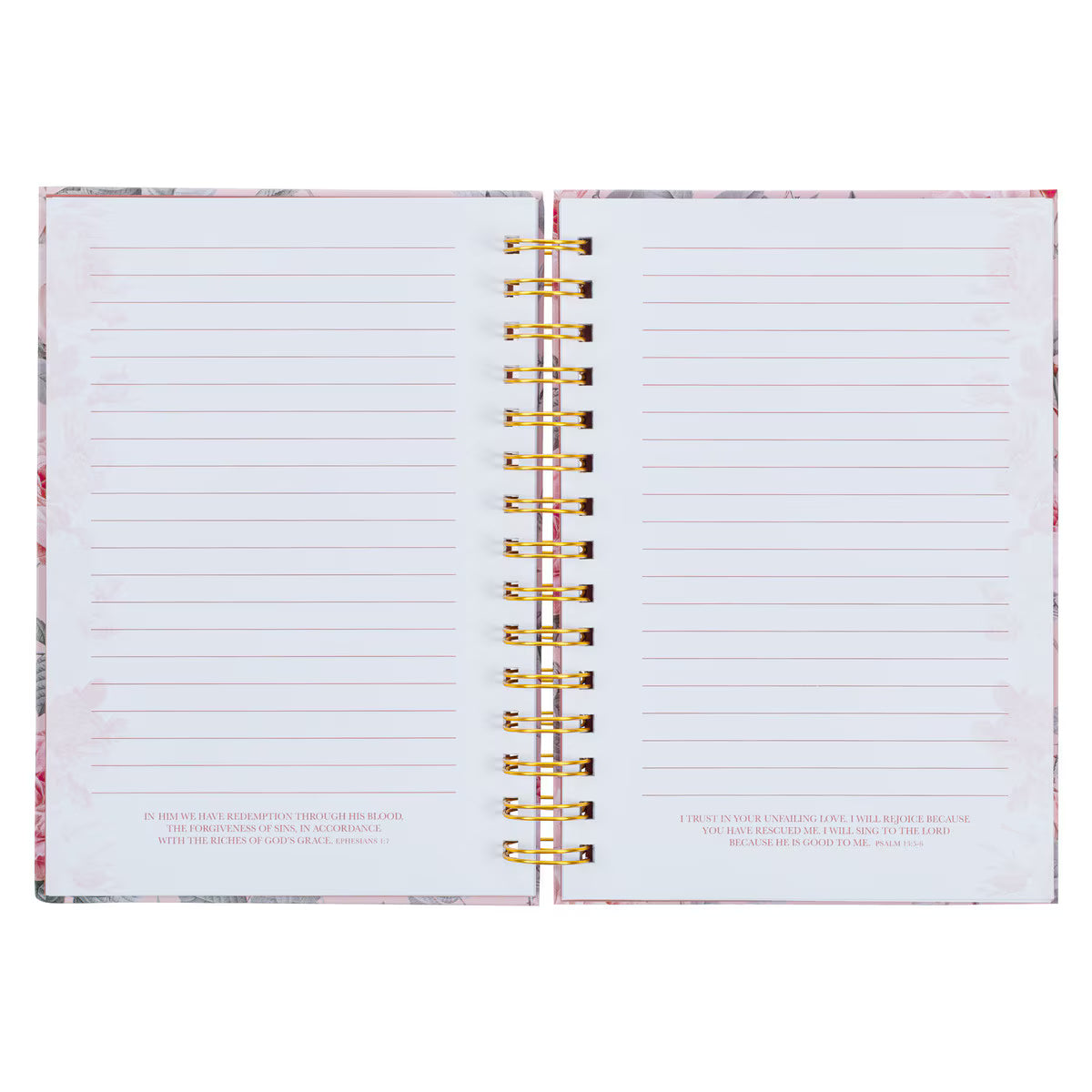 CAG JLW166 JOURNAL SPIRAL-BOUND PINK FLORAL MORE PRECIOUS THAN RUBIES PROV. 31:10