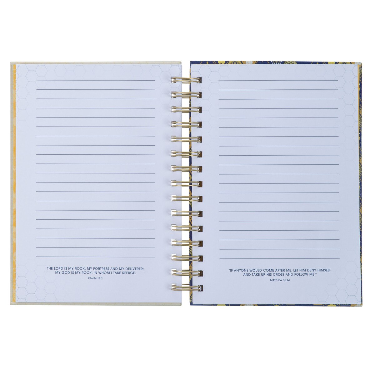 CAG JLW175 JOURNAL SPIRAL-BOUND NAVY KIND WORDS PROV. 16:24