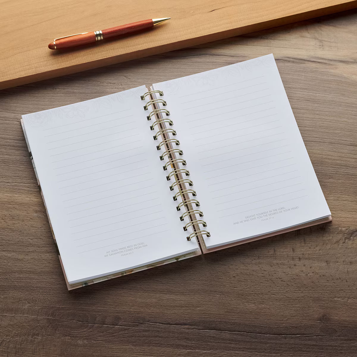 CAG JLW233 JOURNAL SPIRAL-BOUND BEIGE FLORAL GOOD WORK IN YOU PHIL. 1:6