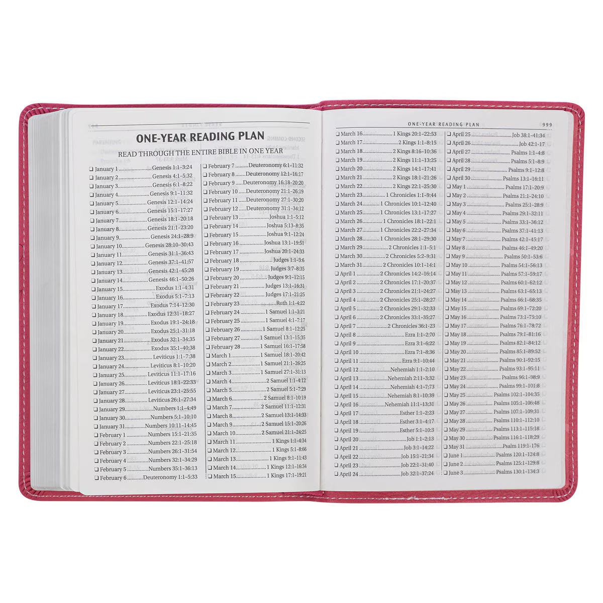 CAG KJV009 KJV BIBLE COMPACT FAUX LEATHER, PINK