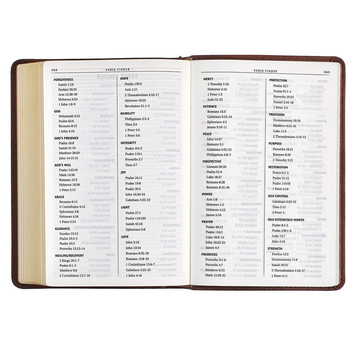 CAG KJV142 KJV BIBLE COMPACT FAUX LEATHER, CHESTNUT BROWN