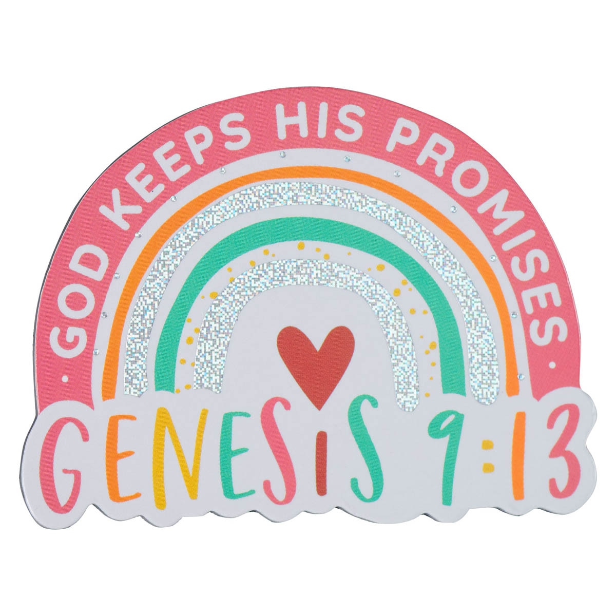 CAG MG202 MAGNET RAINBOW GOD KEEPS HIS PROMISES G