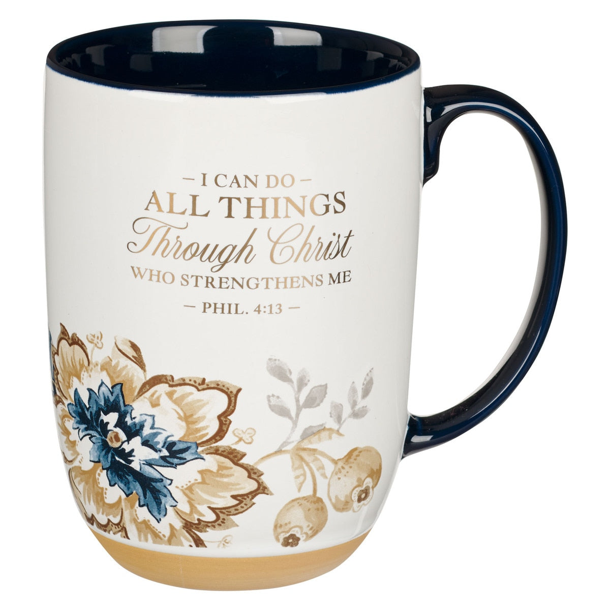 CAG MUG1093 MUG BLUE/BROWN ALL THINGS PHIL. 4:13