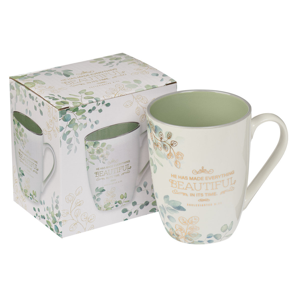CAG MUG796 BLUE FLORAL BEAUTIFUL IN ITS TIME