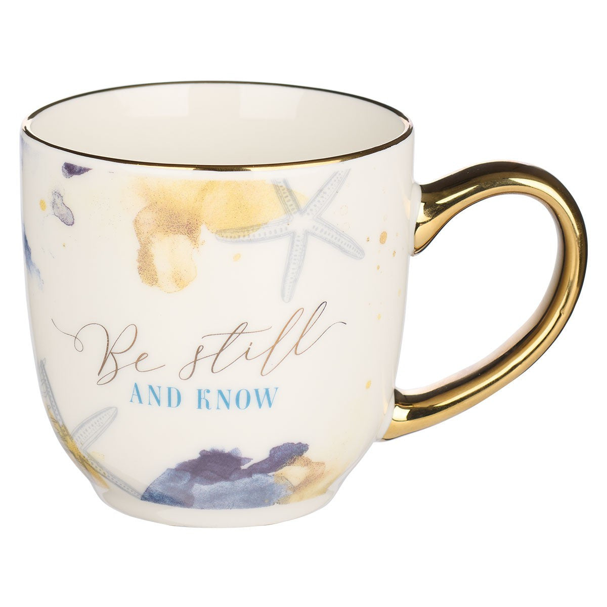CAG MUG837 WATERCOLORED OCEAN BE STILL