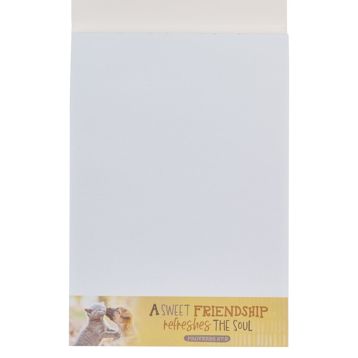CAG NP078 SWEET FRIENDSHIP FALL PUPPY AND ITTEN NOTEPAD