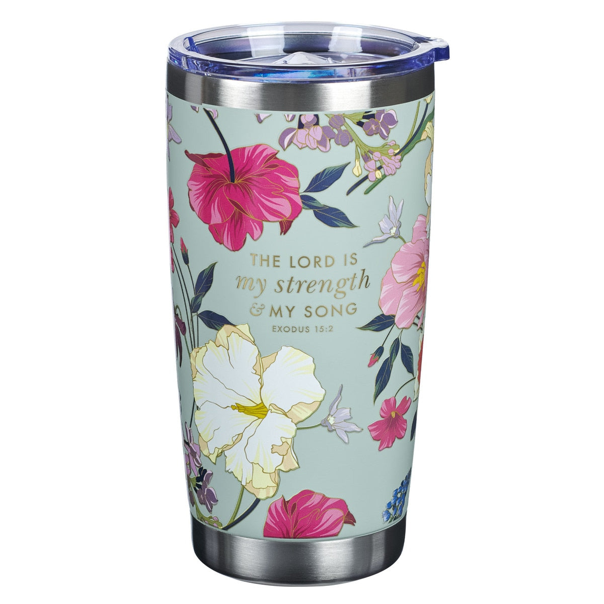 CAG SMUG279 TUMBLER SS TEAL STRENGTH EXODUS 15:2