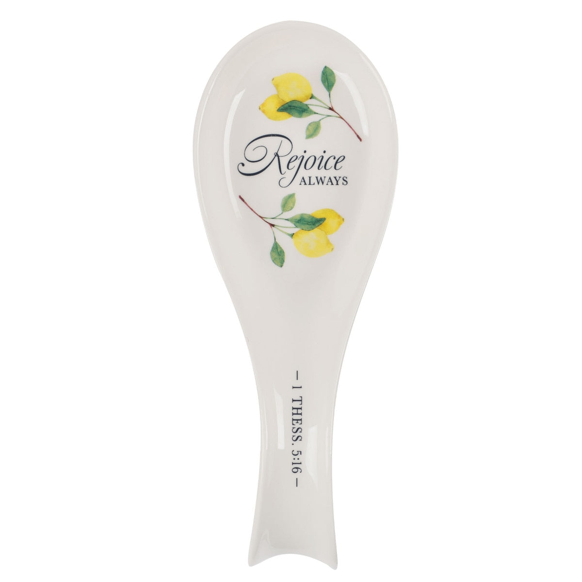 CAG SPR021 SPOON REST LEMONS REJOICE ALWAYS 1 THE