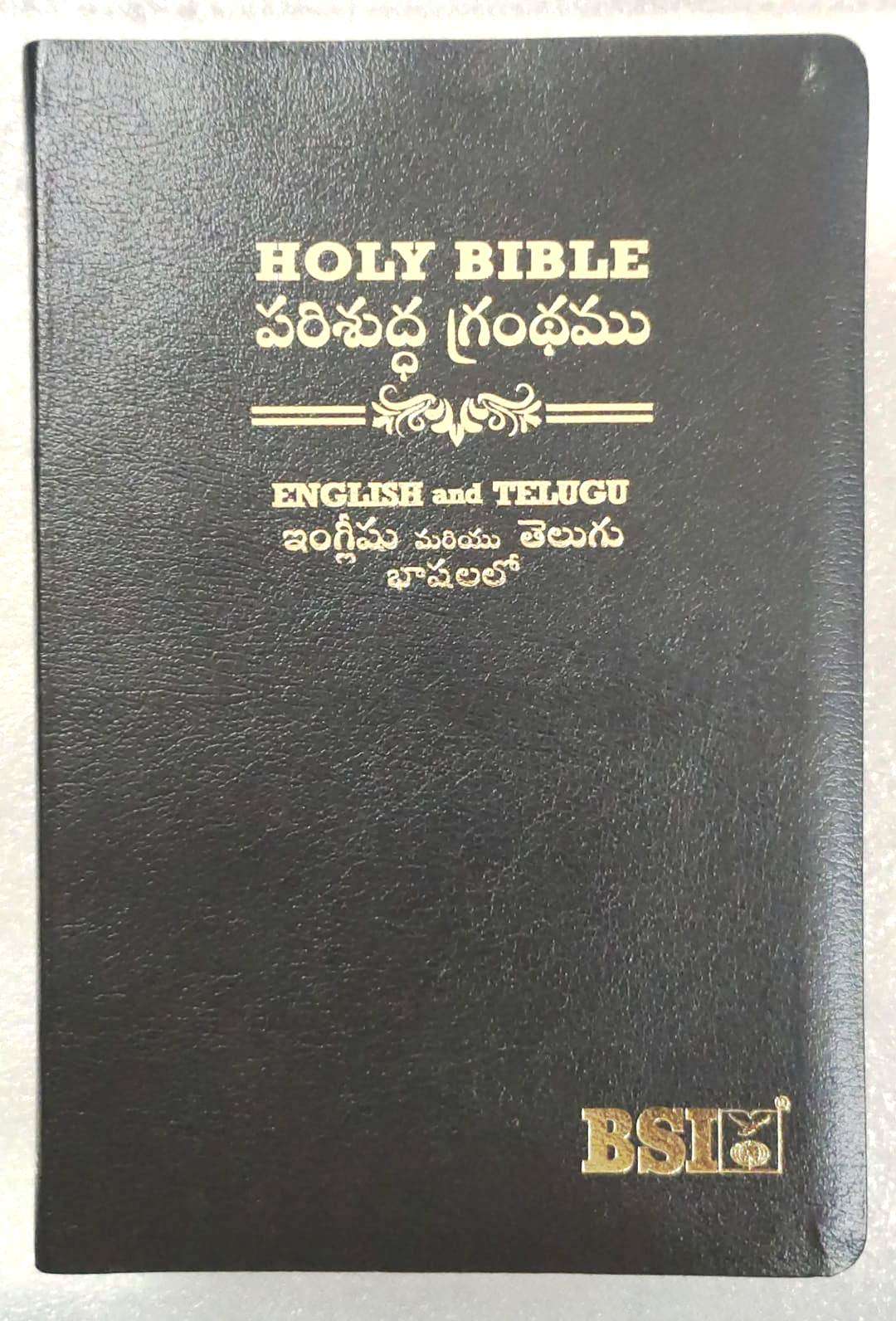 TELUGU ENGLISH PARALLEL BIBLE BLACK