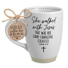 LCP 18308 CERAMIC MUG RAW BOTTOM SHW WALKED