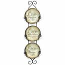 DIC CMG-502 CERAMIC WALL PLATE X 3 STAND LOVE NEVER