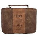 CAG BBC682 : BBL682 BIBLE COVER CLASSIC BROWN TWO-TONE TRUST IN THE LORD PROV. 3:5-6