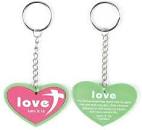 DIC KC-455 KEYRING PVC LOVE HEART