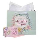 CAG GBA330 GIFT BAG LARGE THE LORD DELIGHTS IN YOU