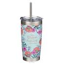 CAG SMUG201 SSTEEL TRAVEL TUMBLER FLORAL HIS GRACE