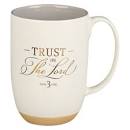 CAG MUG952 MUG WHITE/TAUPE TRUST IN THE LORD PROV. 3:5-6
