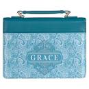 CAG BBM721 FASHION BIBLE COVER FAUXL TEAL PAISLEY