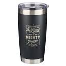 SMUG188 SSTEEL TRAVEL MUG BE STRONG IN THE LORD BLACK