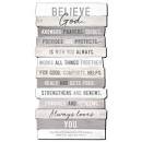 LCP 45039 PLAQUE MDF STACKED MEDIUM BELIEVE