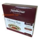 RW SILVER OFFERING PLATE RED