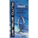 DIC AE-113-S AUTO EMBLEM SILVER SMALL FISH PLAIN
