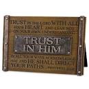 LCP 40184 PLAQUE RESIN BLESSINGS TRUST IN HIM