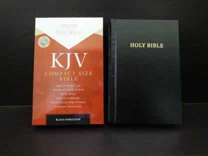 KJV HOL COMPACT ULTRATHIN BIBLE HARDCOVER BLACK