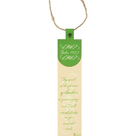 DIC BKMFL-3010 FAUX LEATHER BOOKMARK THEY SPEAK OF THE GLORIOUS