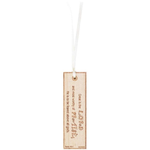 DIC BKMW-7012 BOOKMARK WOOD GREAT IS THE LORD