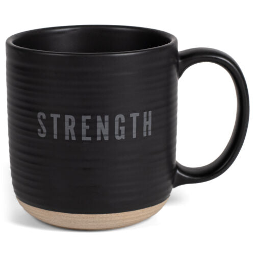 LCP 18696 MUG TEXTURED BLACK STRENGTH