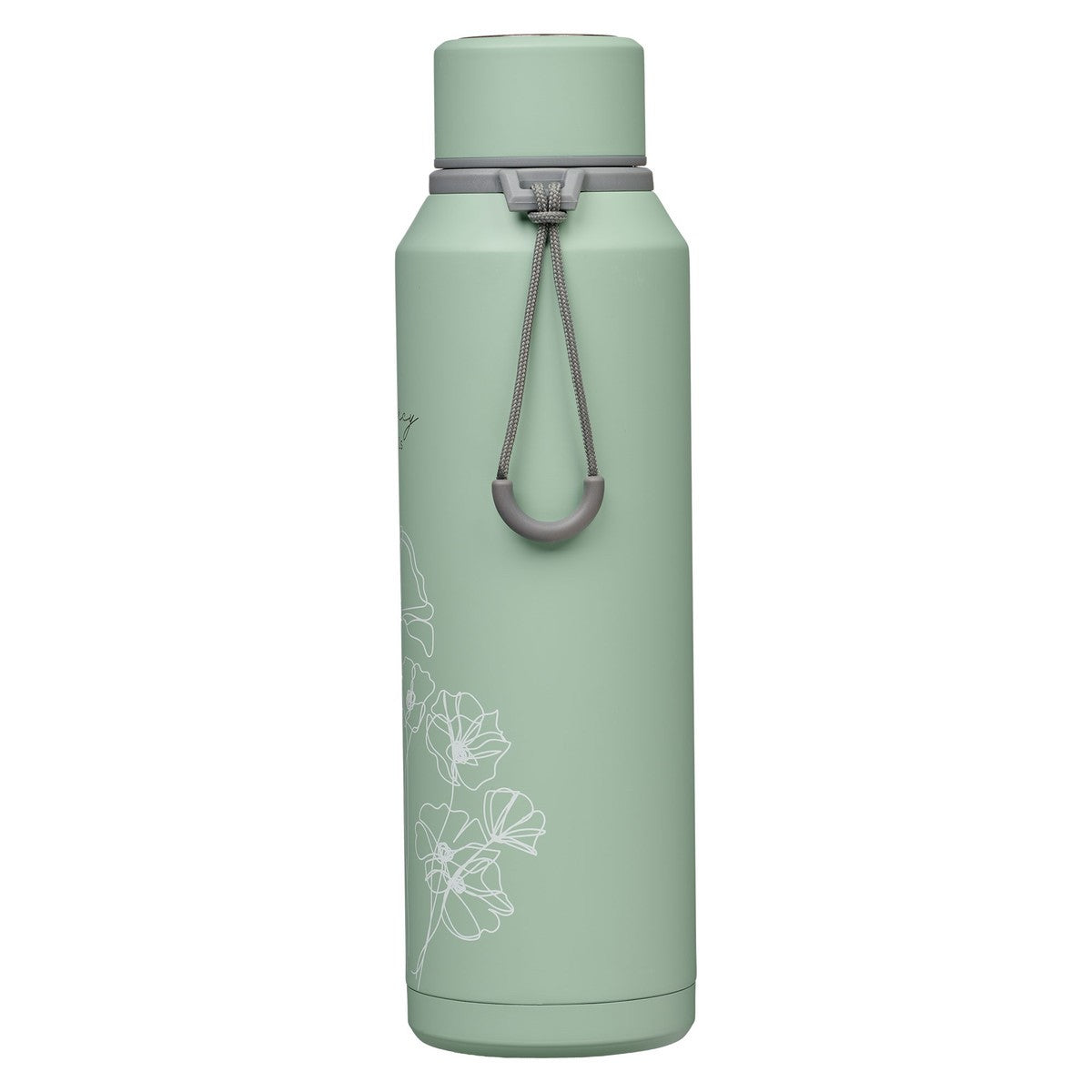 CAG FLSO81 SSTEEL WATER BOTTLE HAZY TEAL HIS MERCIES N