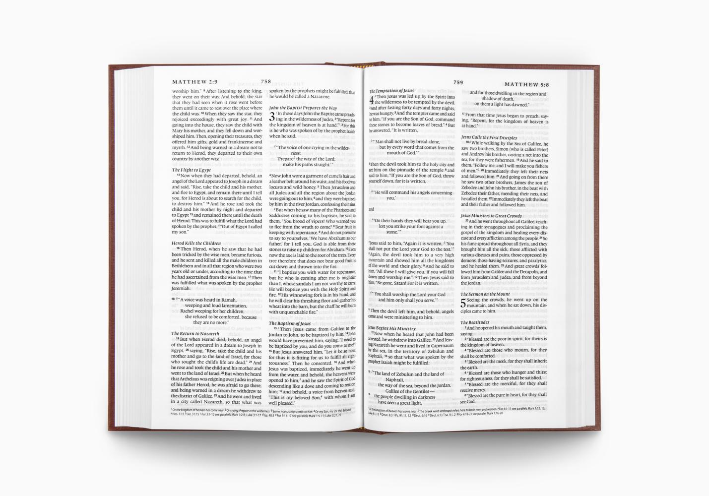 ESV CHURCH BIBLE HARDCOVER, BURGUNDY