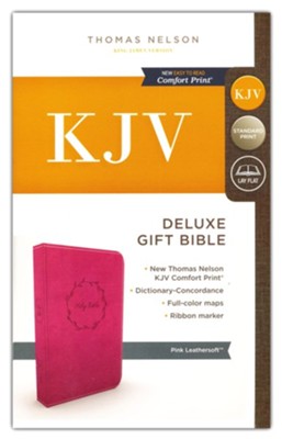KJV TN DELUXE GIFT BIBLE STANDARD SZ RLE LS PINK