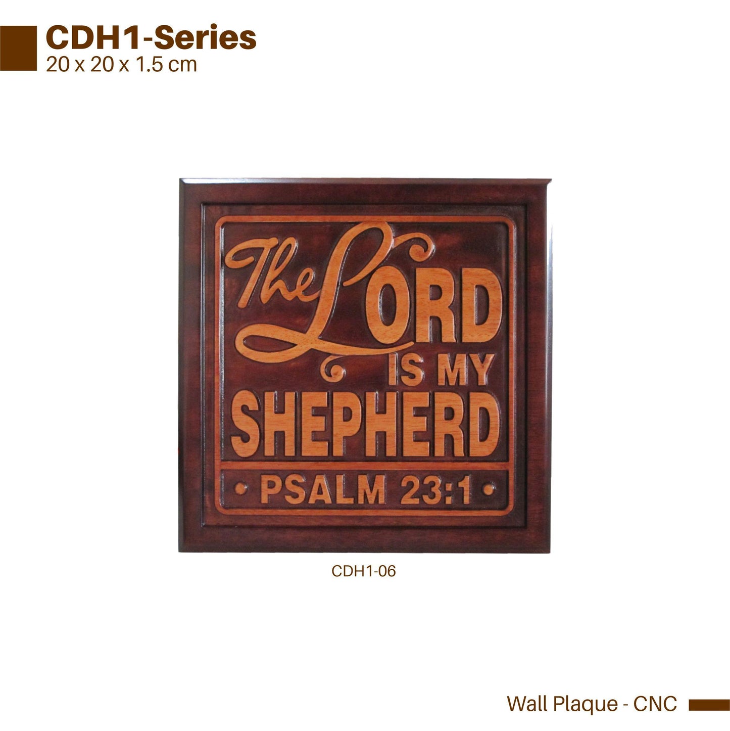 SH CDH1-357 CNC CUT PLAQ LORD BLESS U