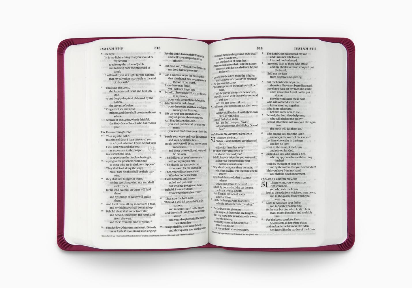 ESV VALUE COMPACT BI TT RASPBERRY FLORAL