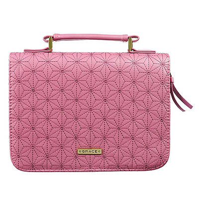 CAG BBM672 BIBLE COVER LUXL MEDIUM DUSKY PINK