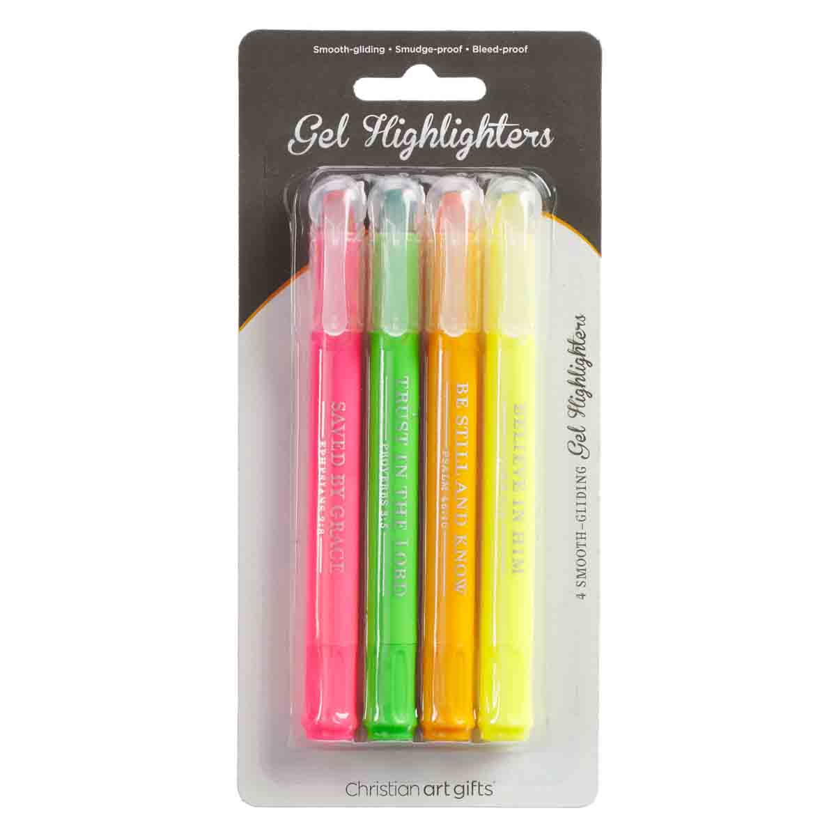CAG HL015 GEL HIGHLIGHTERS PACK OF 4