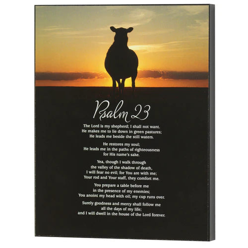 DIC PLK810-194 WALL DECOR PSALM 23 MDF 8X10