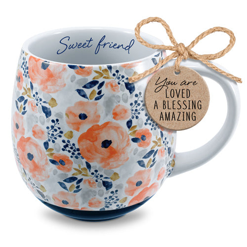 LCP 18306 COFFEECUP WATERCOLORS SWEET FRIEND 20OZ