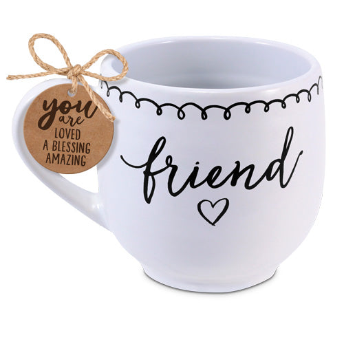LCP 18674 COFFEECUP ARTISANDOODLES FRIEND 18OZ