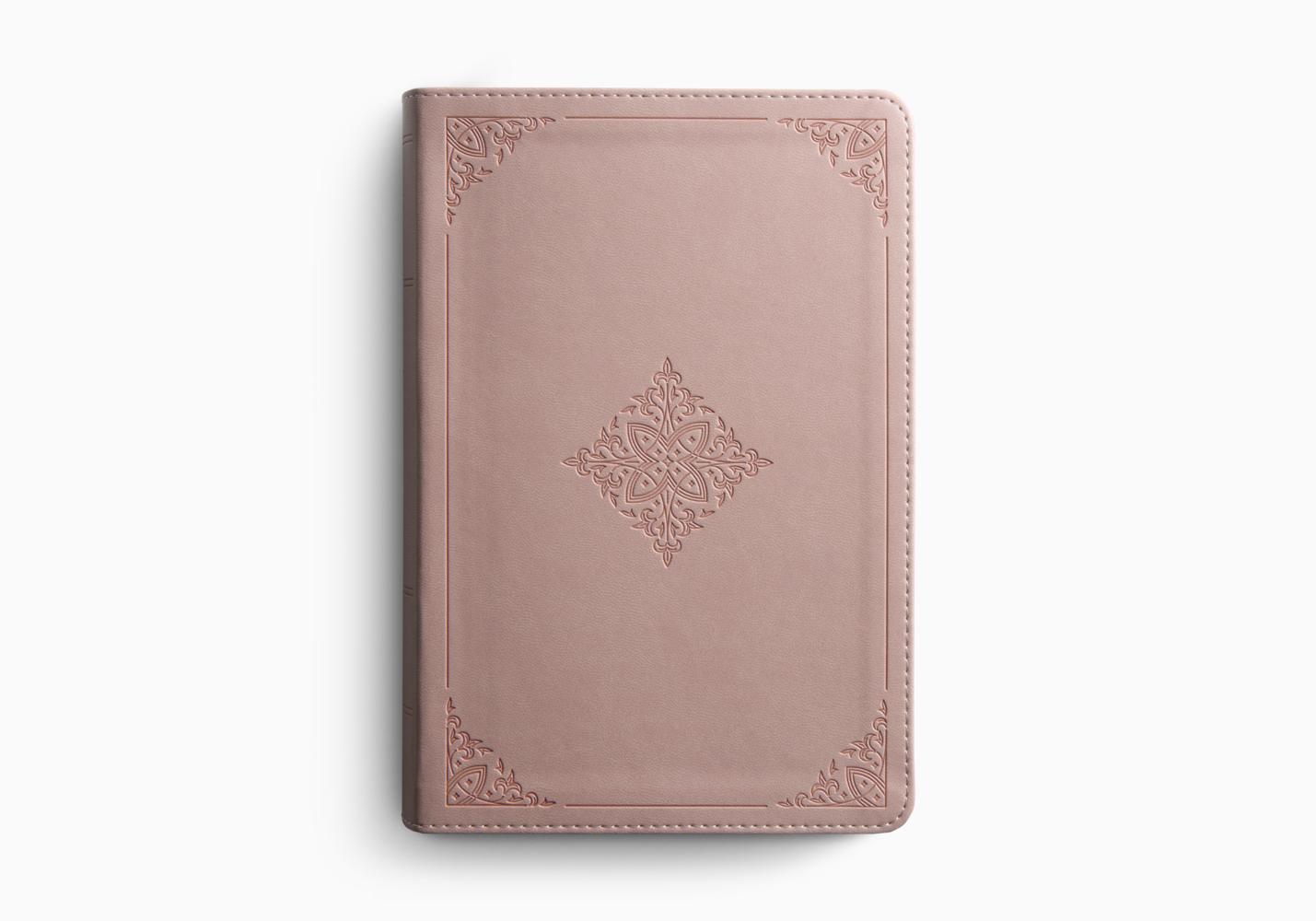 ESV STUDY BIBLE, PS TT, BLUSH ROSE